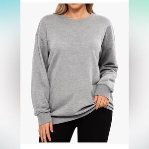 Mangopop Heather Gray Sweatshirt  Medium